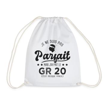 parfait jai fait le GR20 randonnée traversée corse - Sac de sport léger - blanc - Devant