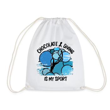 Divers Scuba Diving Scuba Diving Scuba Diving - Drawstring Bag - white - Front