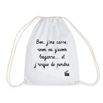 Va y avoir bagarre ! Citation Série H - Humour - Sac de sport léger - blanc - Devant