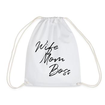 Femme Maman Boss - Sac de sport léger - blanc - Devant