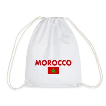 Morocco - Drawstring Bag - white - Front