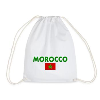 Morocco - Drawstring Bag - white - Front