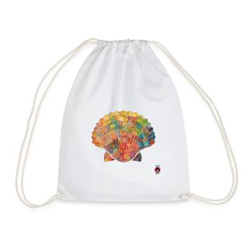 Seashell 4 - energy art - Drawstring Bag - white - Front