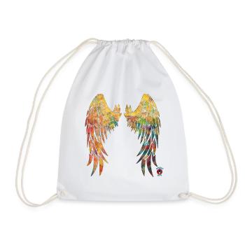 Angel wings 2 - energy art - Drawstring Bag - white - Front