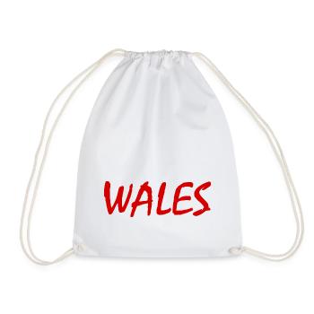 Wales - Drawstring Bag - white - Front