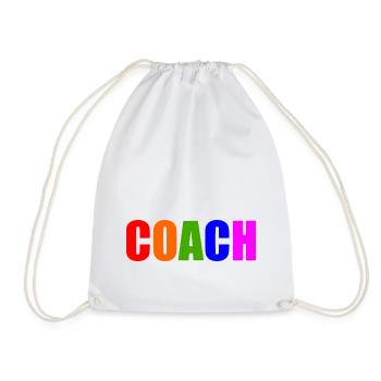 Coach - Drawstring Bag - white - Front