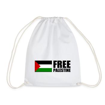 Free palestine - Sac de sport léger - blanc - Devant