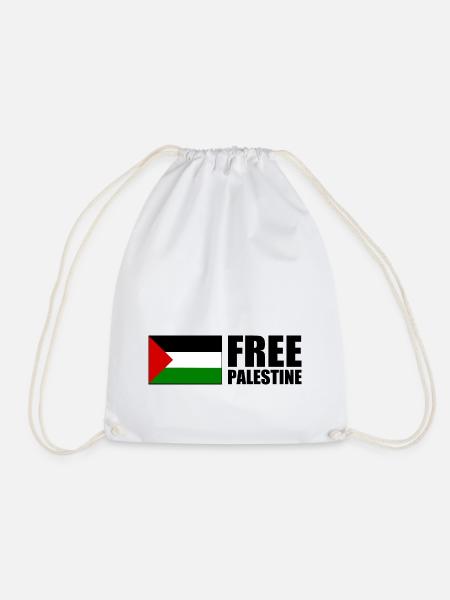 Free palestine - Turnbeutel - Weiß