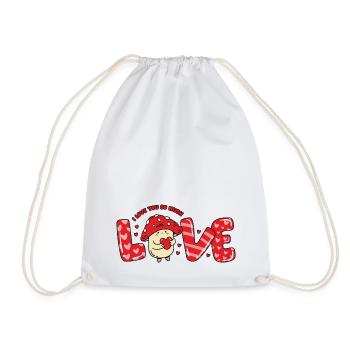 Amour Coeur Champignon En Amour Disant Couples La Saint-Valentin - Sac de sport léger - blanc - Devant