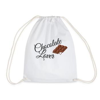 J'adore l'idée de cadeau pour amateur de chocolat grignoter du chocolat - Sac de sport léger - blanc - Devant