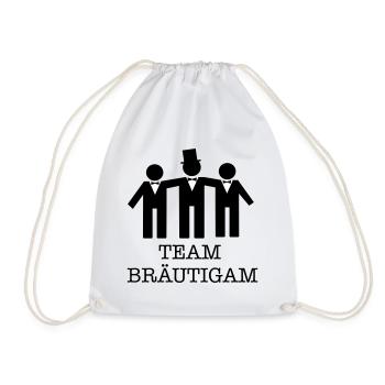 team bräutigam - Turnbeutel - Weiß - Vorne