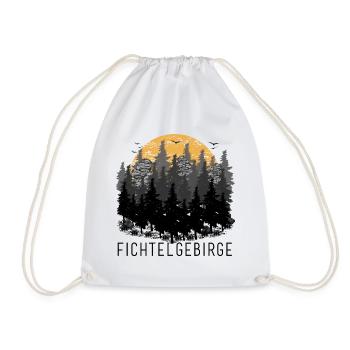 3 brothers in the Fichtelgebirge sunset forest - Drawstring Bag - white - Front