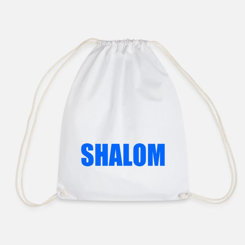 Shalom - Turnbeutel - Weiß