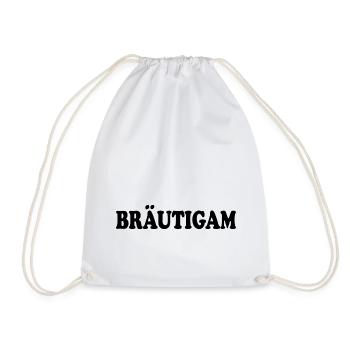 bräutigam - Turnbeutel - Weiß - Vorne