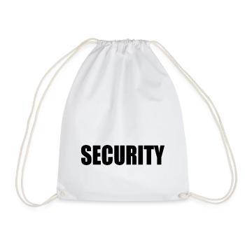 Security - Drawstring Bag - white - Front