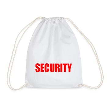 Security - Drawstring Bag - white - Front
