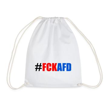 Fck afd - Turnbeutel - Weiß - Vorne