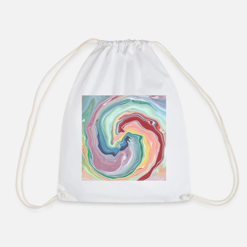 Cercles de chakra dans le flux de la vie Abstract Must - Sac de sport léger - blanc