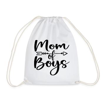 Maman de Garçons - Cadeau Fête des Mères - Sac de sport léger - blanc - Devant