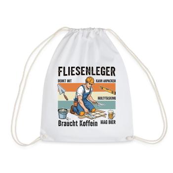 Le carreleur - Sac de sport léger - blanc - Devant