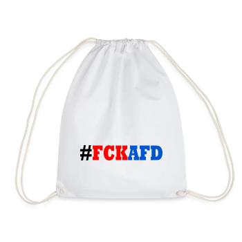 Fck afd - Turnbeutel - Weiß - Vorne