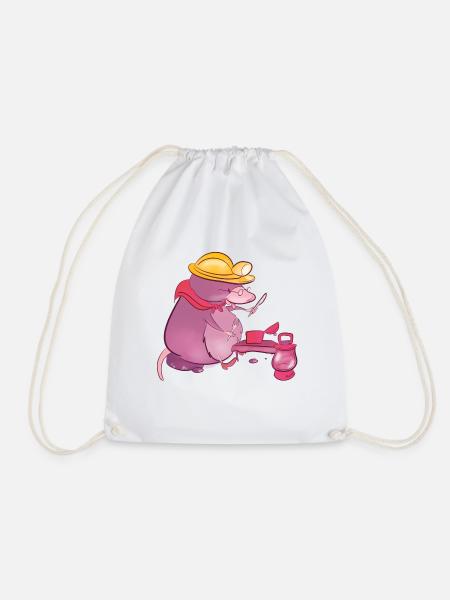 mole - Drawstring Bag - white