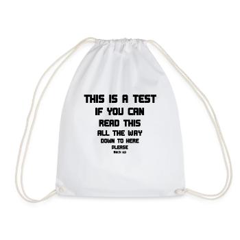 Drôle de sorts funny quotes sort - Sac de sport léger - blanc - Devant