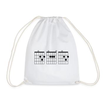 Poignée de guitare DAD père cadeau - Sac de sport léger - blanc - Devant