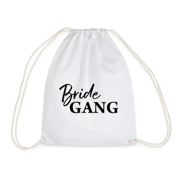 Bride Gang Wedding Geschenk - Turnbeutel - Weiß - Vorne