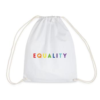Equality lgbt Geschenk - Turnbeutel - Weiß - Vorne