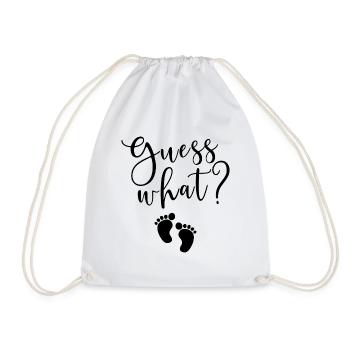 Devinez quel cadeau de grossesse - Sac de sport léger - blanc - Devant