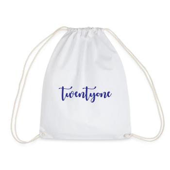 Twentyone 21 years birthday present - Drawstring Bag - white - Front