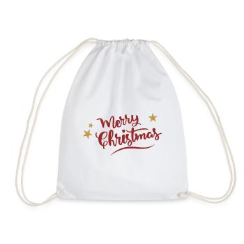 Merry Christmas Merry Christmas Gift - Drawstring Bag - white - Front