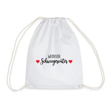 Weltbester Schwiegervater Geschenk - Turnbeutel - Weiß - Vorne
