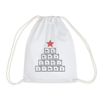 Joyeux Noël Noël Tableau Périodique - Sac de sport léger - blanc - Devant