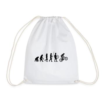 Evolution Bike Fahrrad Geschenk - Turnbeutel - Weiß - Vorne