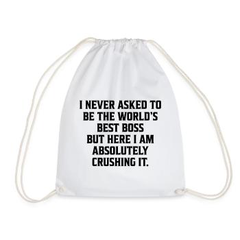 Je n'ai jamais demandé à être le meilleur cadeau du monde - Sac de sport léger - blanc - Devant