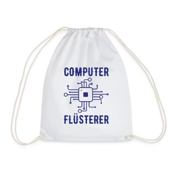 Computer Flüsterer Admin Sysadmin Geschenk - Turnbeutel - Weiß - Vorne