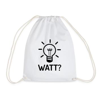 Watts What Electrician Electronics Technician Gift - Sac de sport léger - blanc - Devant