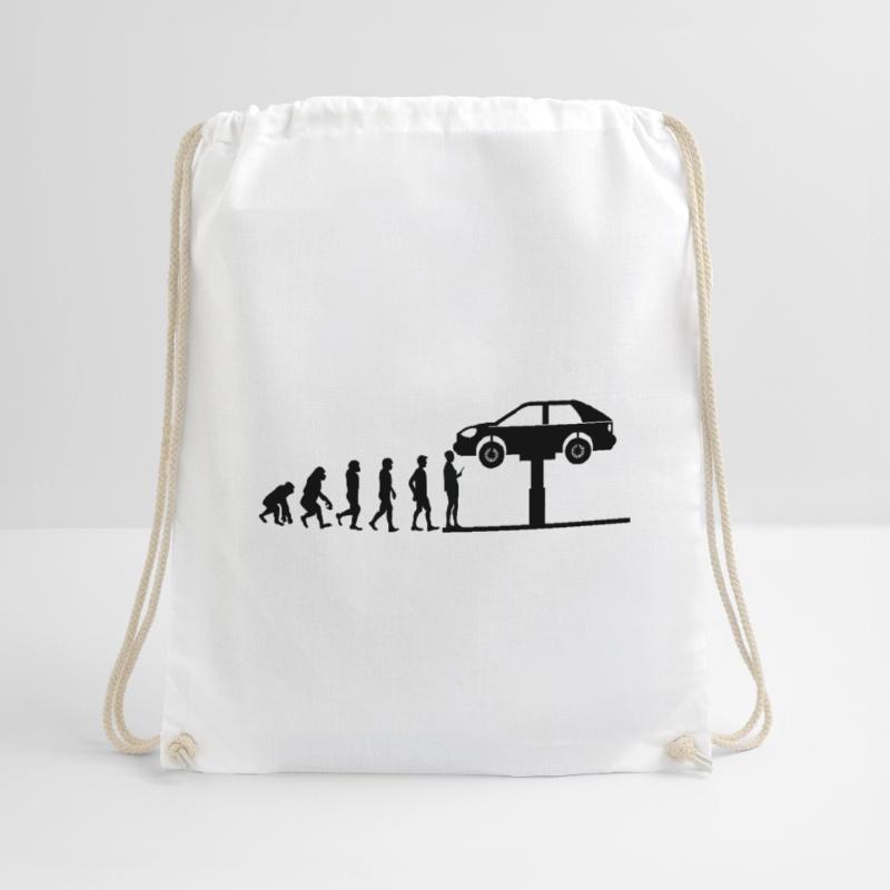 Evoution development mechanic workshop gift Drawstring Bag