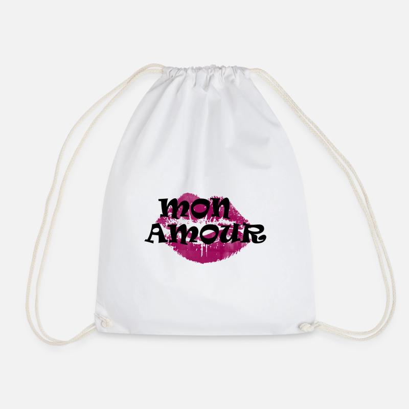 Cadeau de Saint Valentin Mon Amour - Sac de sport léger - blanc