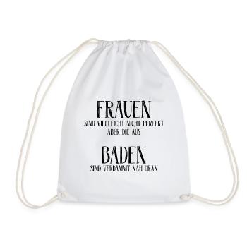 Frauen Schwarzwald Schwarzwaldmädel Geschenk - Turnbeutel - Weiß - Vorne