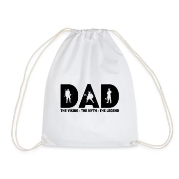 Papa le viking le mythe le cadeau de la légende - Sac de sport léger - blanc - Devant