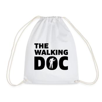 Walking Doctor Degree Phd gift - Drawstring Bag - white - Front