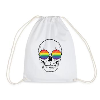 Totenkopf Lgbt Pride Month Gay Geschenk - Turnbeutel - Weiß - Vorne