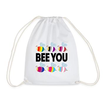 Bee you LGBTQ Pride Month Gay Lesbian - Turnbeutel - Weiß - Vorne