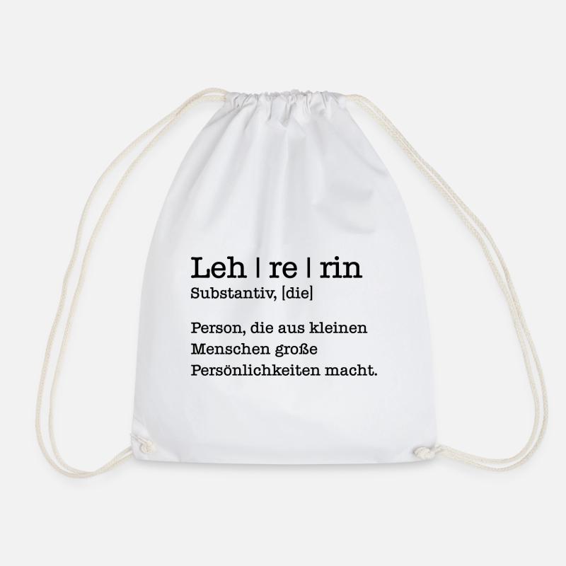 Lehrerin Geschenk Student Schule - Turnbeutel - Weiß