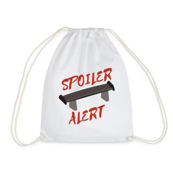 Spoiler alert tuner tuning car auto mecanicien - Sac de sport léger - blanc - Devant