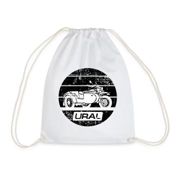 Art Ural Dnepr URSS moto - Sac de sport léger - blanc - Devant