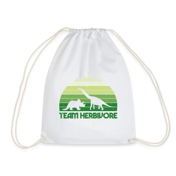 Team herbivore Vegan Geschenk Plant - Turnbeutel - Weiß - Vorne